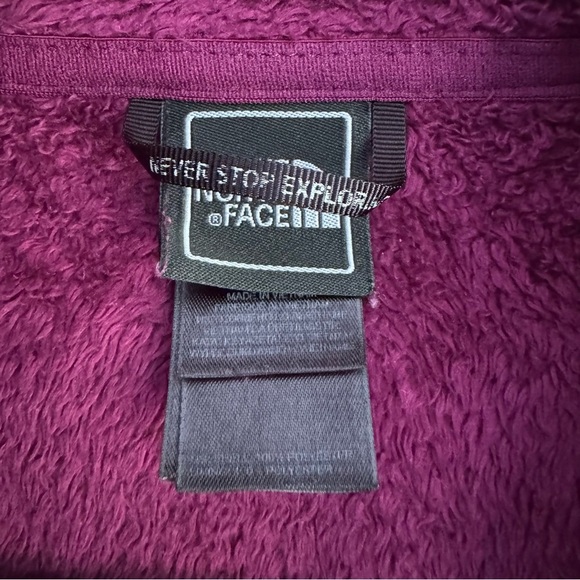 The North Face Osito Full Zip Fleece Jacket Purple Warm Soft Hiking Outdoors S - Picture 5 of 6